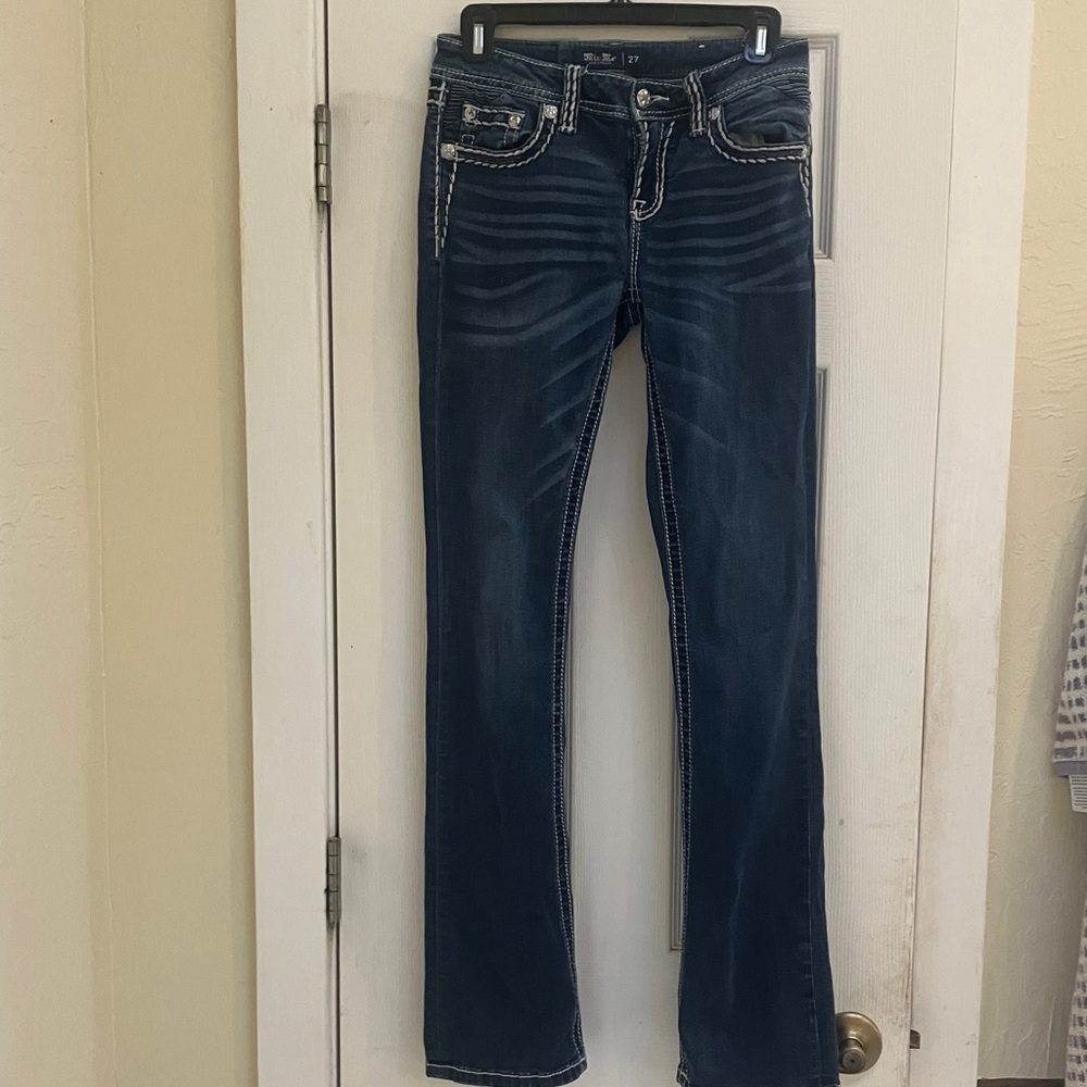Miss Me Women's Dark Blue Boot Cut Jeans
